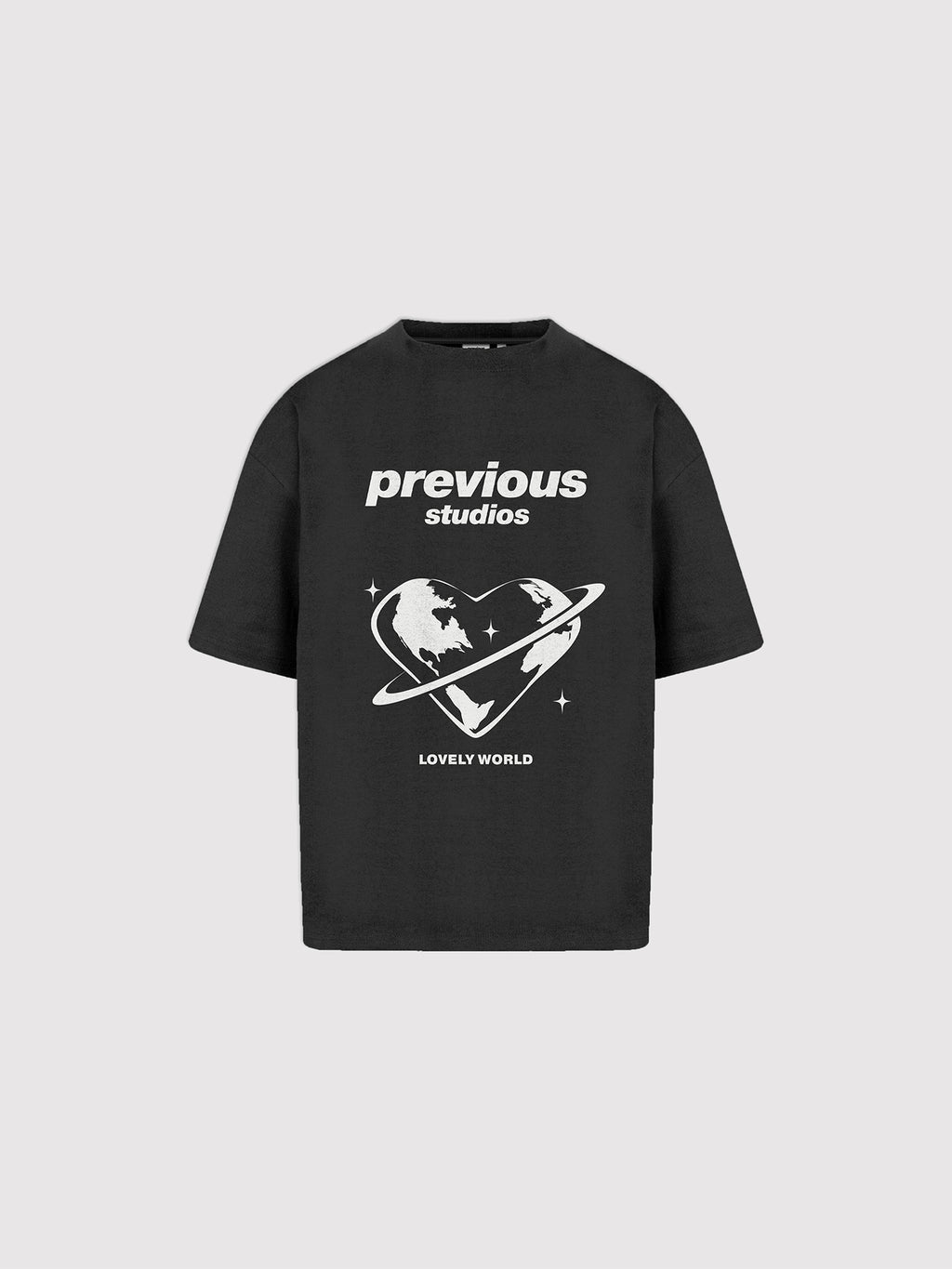 Lovely World Tee Schwarz
