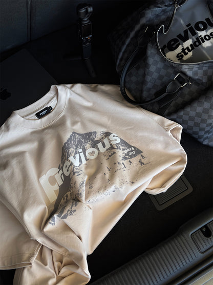 LOVELY WORLD TEE "SAND"